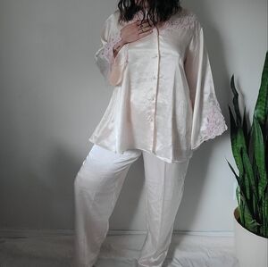 Vintage Eatons Satin Pajama Set